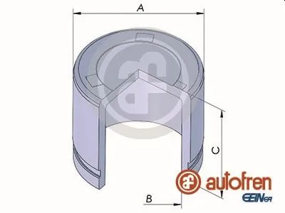 Piston, brake caliper